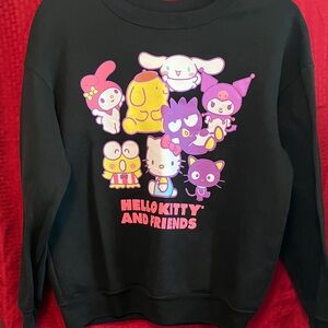 Hello Kitty Lover’s Hello Kitty and Friends Black Sweatshirt